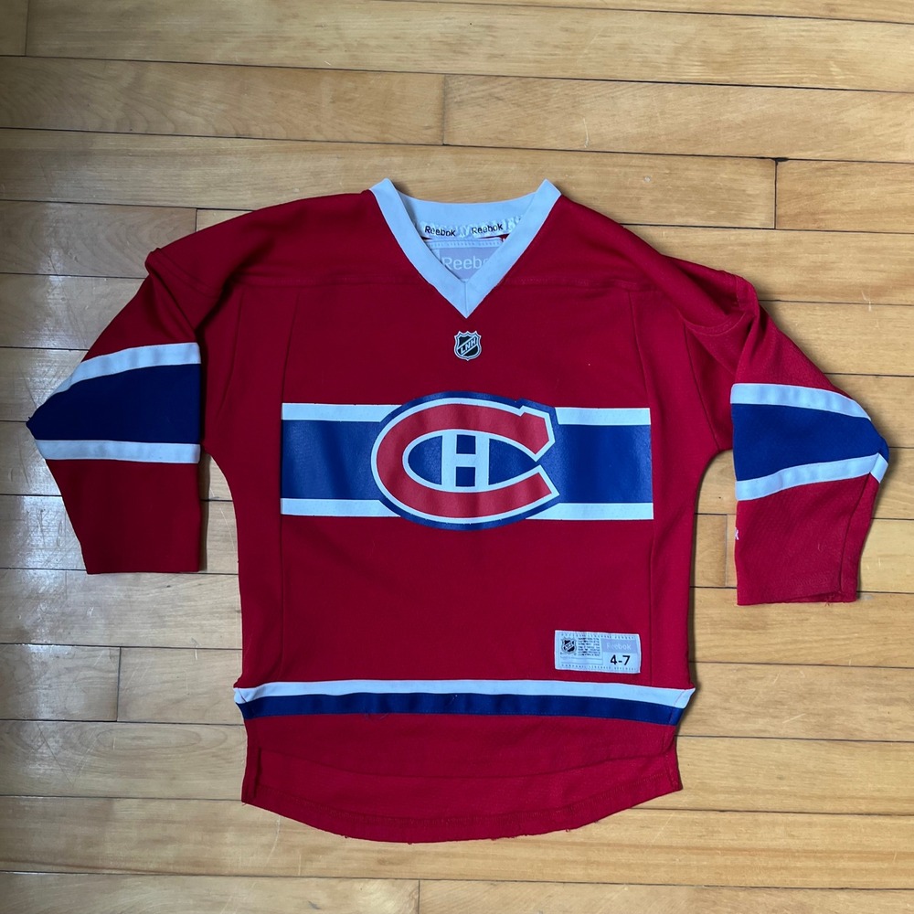 Reebok Montreal Canadiens Alex Galchenyuk 27 Youth Hockey Jersey Red Size 4-7